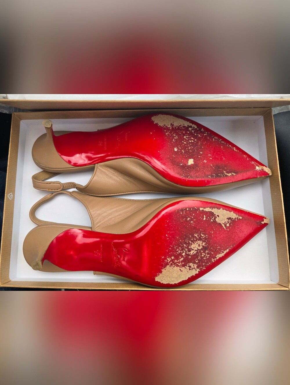 Christian Louboutin Sporty Kate Slingback Heels 39 - Picture 3 of 6